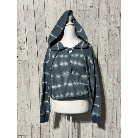 Free People Movement Women's Believer Blue Tie Dye Hoodie Size Xs - Picture 1 of 10